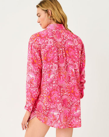 KWITNEY LONG-SLEEVE COVERUP
