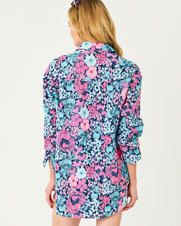 KWITNEY LONG-SLEEVE COVERUP