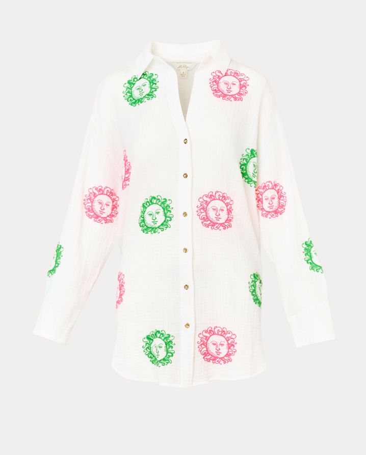 KWITNEY EMBROIDERED COVERUP