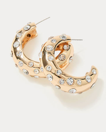 ALL DAHLED UP HOOP EARRINGS