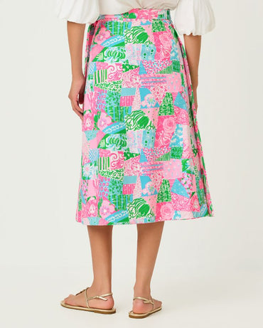 CONSTANCE REVERSIBLE MIDI SKIRT