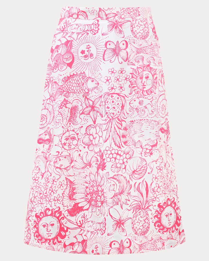 CONSTANCE REVERSIBLE MIDI SKIRT