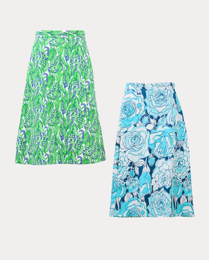 CONSTANCE REVERSIBLE MIDI SKIRT