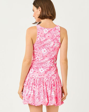 DELVENIE BUBBLE HEM DRESS