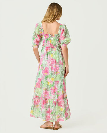 HADLY SHORT SLEEVE SMOCKED DRESS