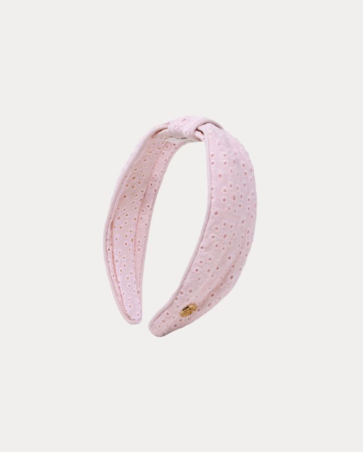 EYELET LOW KNOT HEADBAND