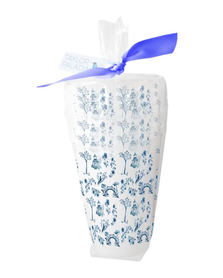 CHINOISERIE FROSTED CUPS