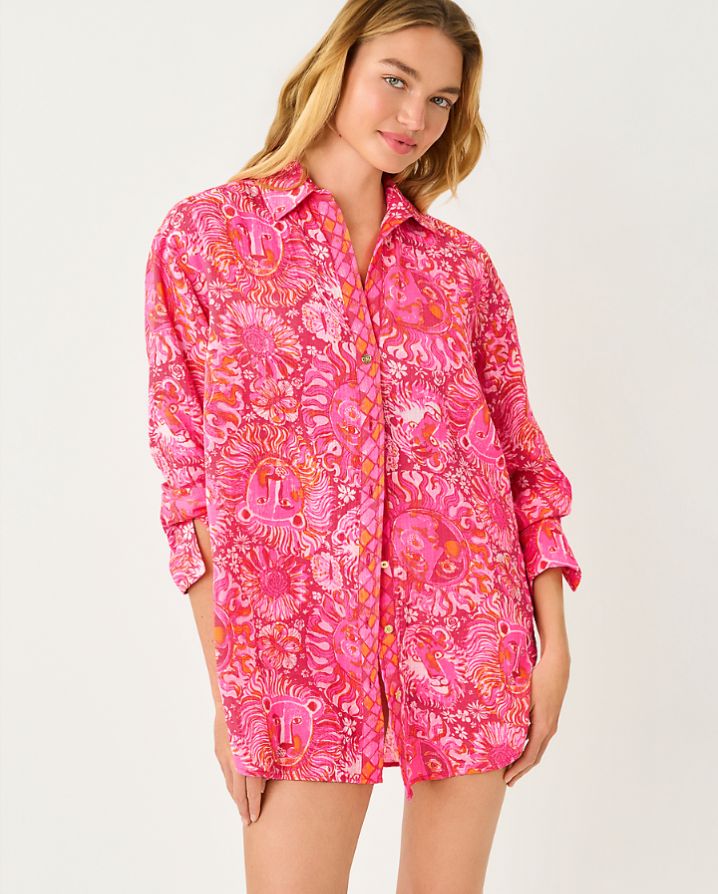KWITNEY LONG-SLEEVE COVERUP