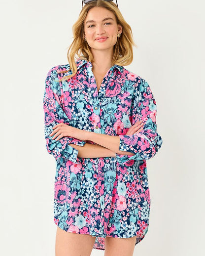 KWITNEY LONG-SLEEVE COVERUP