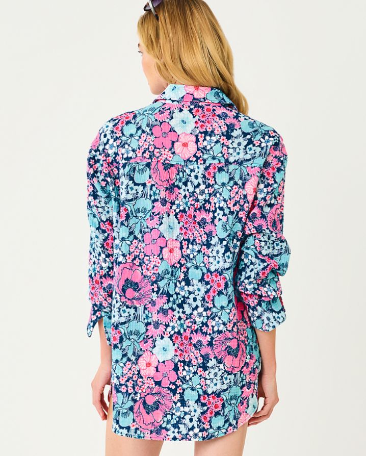 KWITNEY LONG-SLEEVE COVERUP