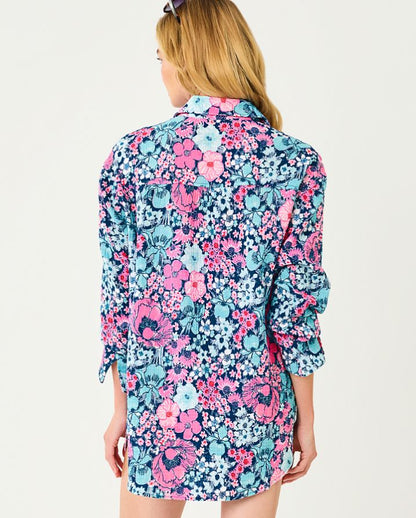 KWITNEY LONG-SLEEVE COVERUP