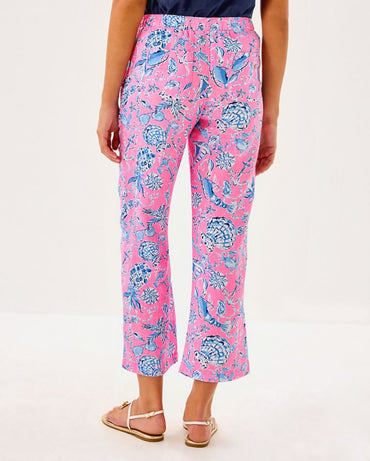 BRAWLEY LINEN CROP PANT