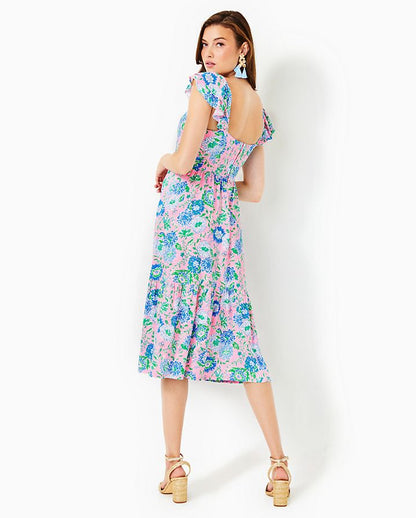BAYLEIGH FLUTTER SLEEVE DRESS