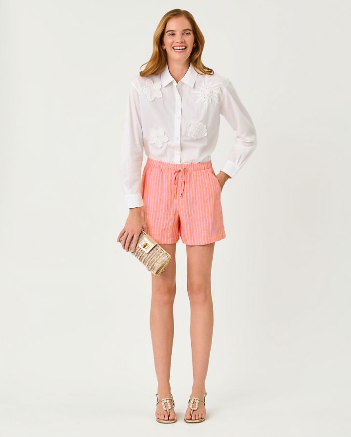 5" CROIX LINEN SHORT
