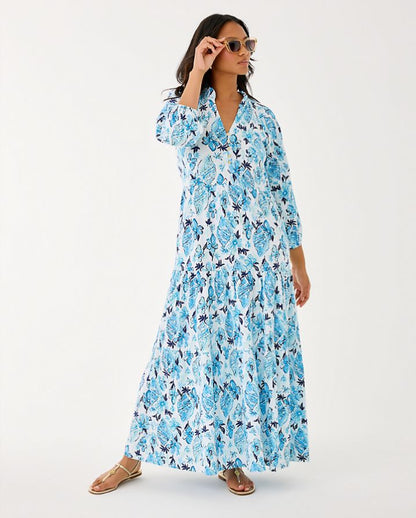 MALONE 3/4 SLEEVE MAXI DRESS
