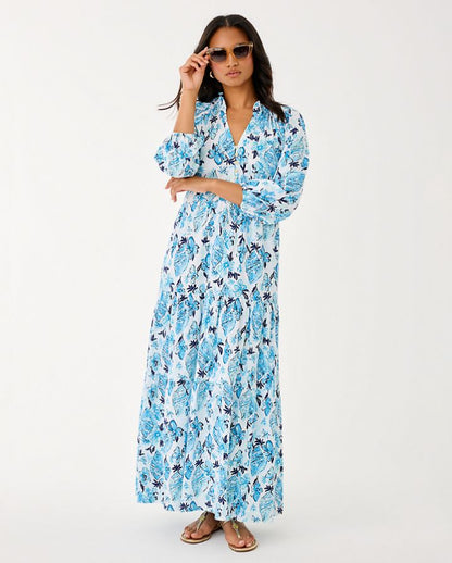 MALONE 3/4 SLEEVE MAXI DRESS