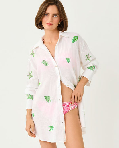 KWITNEY LONG-SLEEVE COVERUP