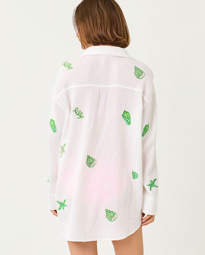 KWITNEY LONG-SLEEVE COVERUP