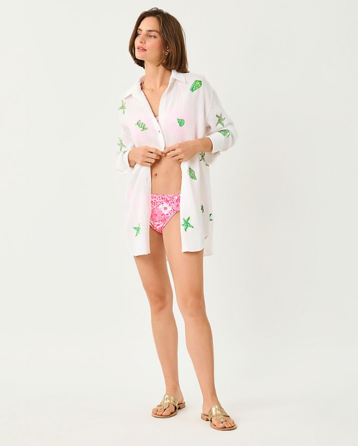 KWITNEY LONG-SLEEVE COVERUP