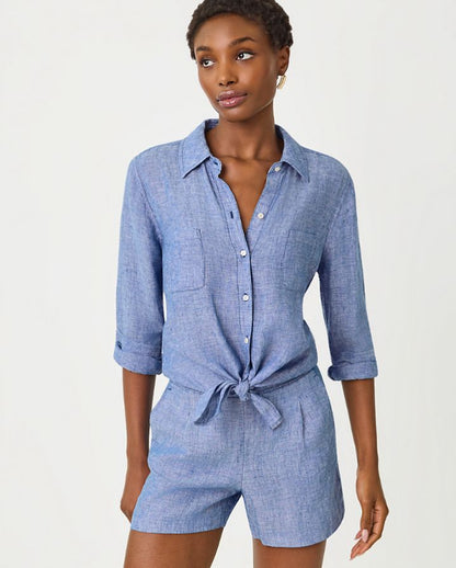 4" CAPTINA LINEN SHORT