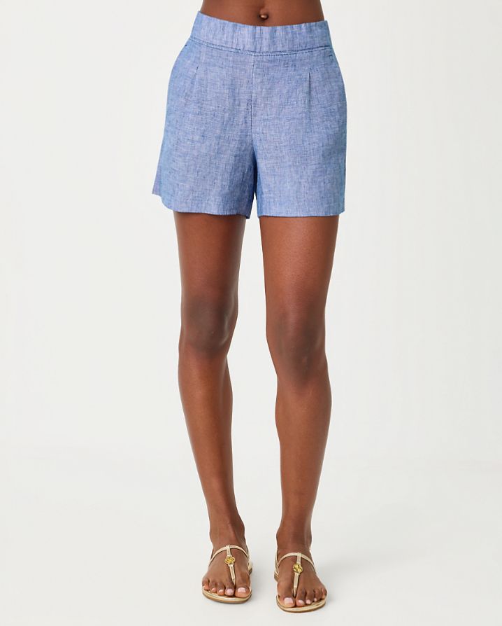 4" CAPTINA LINEN SHORT