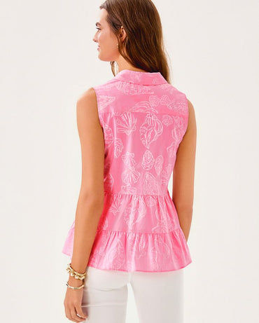 BREAH SLEEVELESS BUTTON DOWN