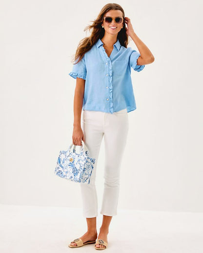 CARDEN RUFFLE TOP