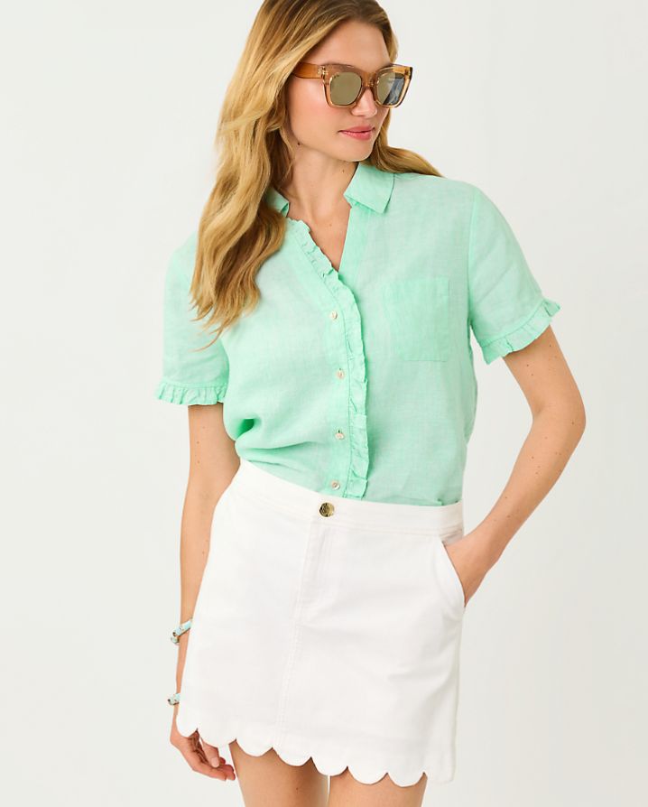 CARDEN RUFFLE TOP