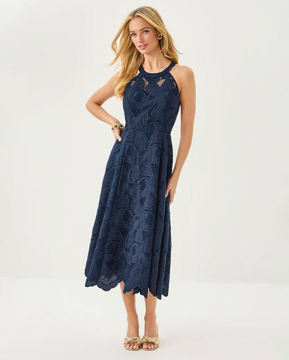 DENISE LACE MIDI DRESS