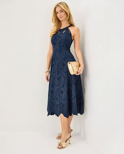 DENISE LACE MIDI DRESS