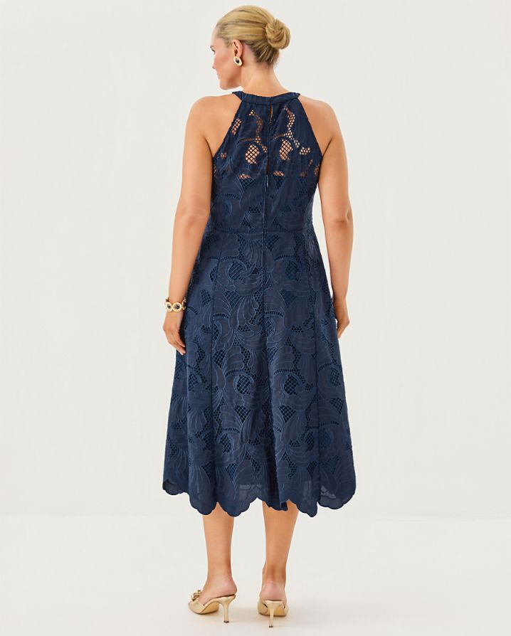 DENISE LACE MIDI DRESS