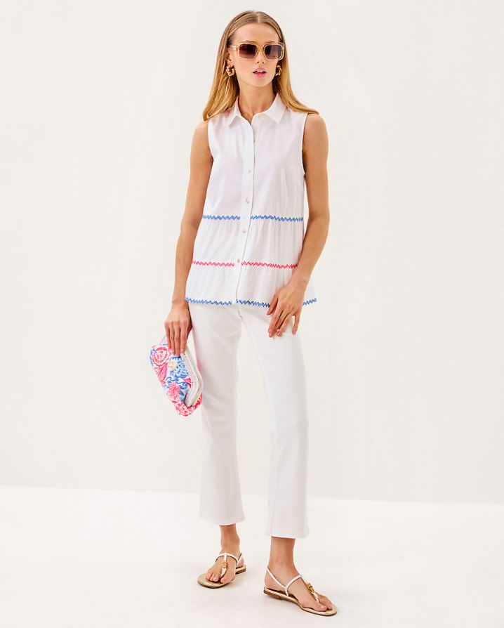 BREAH SLEEVELESS BUTTON DOWN