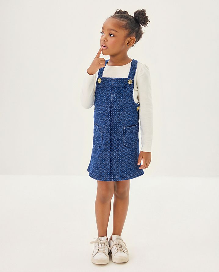 GIRLS VARNEY OVERALL DRESS