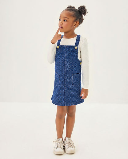 GIRLS VARNEY OVERALL DRESS