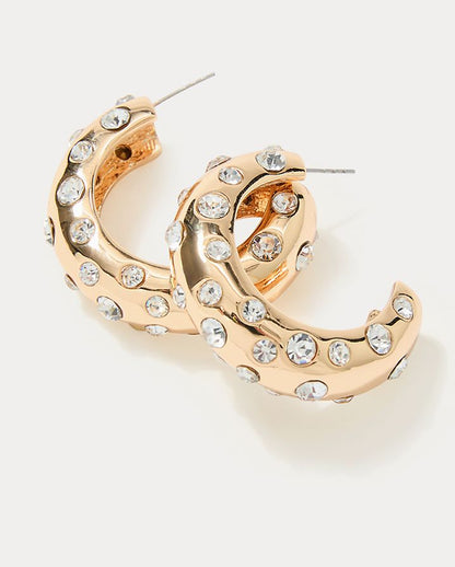 ALL DAHLED UP HOOP EARRINGS