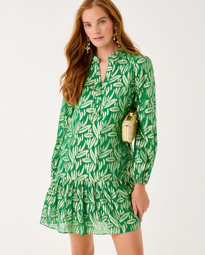 EVALINE SILK DRESS