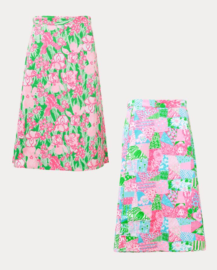 CONSTANCE REVERSIBLE MIDI SKIRT