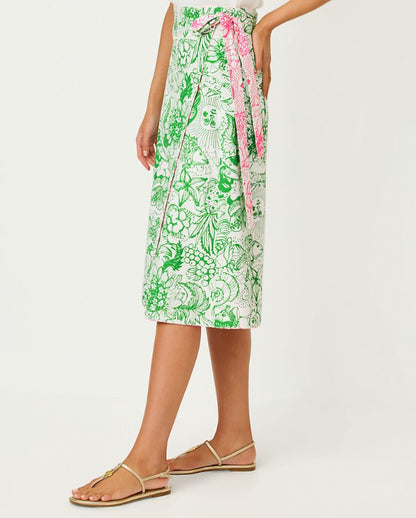 CONSTANCE REVERSIBLE MIDI SKIRT