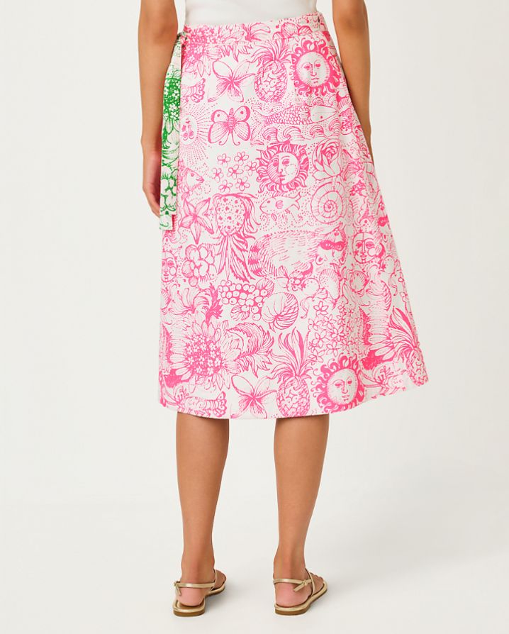 CONSTANCE REVERSIBLE MIDI SKIRT