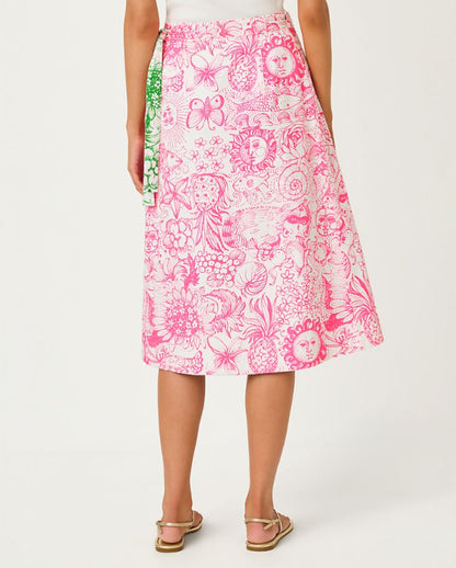 CONSTANCE REVERSIBLE MIDI SKIRT