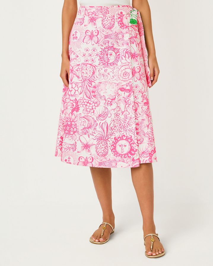 CONSTANCE REVERSIBLE MIDI SKIRT