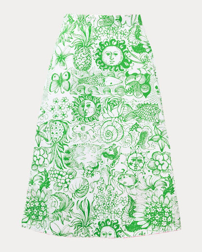 CONSTANCE REVERSIBLE MIDI SKIRT
