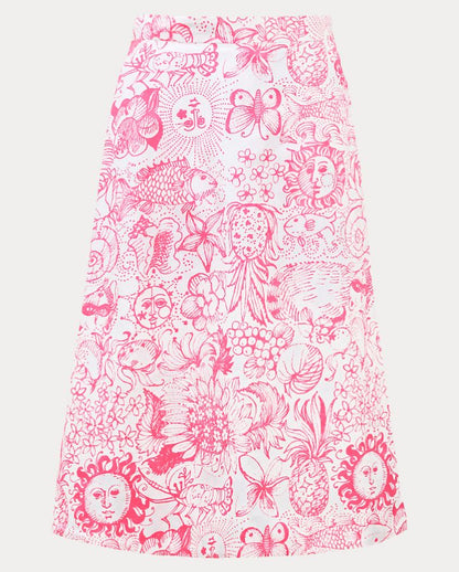 CONSTANCE REVERSIBLE MIDI SKIRT