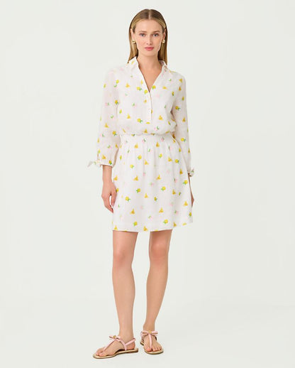 ABRALYNN LINEN SHIRTDRESS