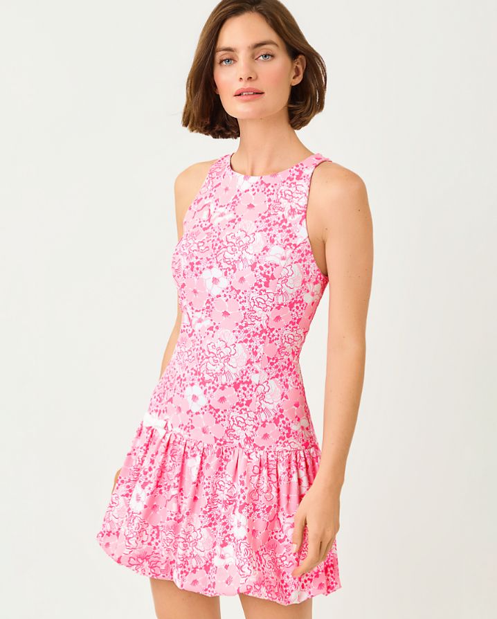 DELVENIE BUBBLE HEM DRESS