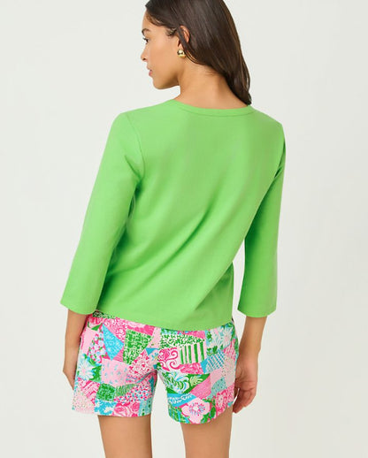 CLAIRMONT 3/4 SLEEVED KNIT TOP