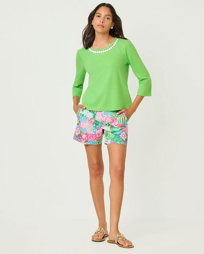 CLAIRMONT 3/4 SLEEVED KNIT TOP