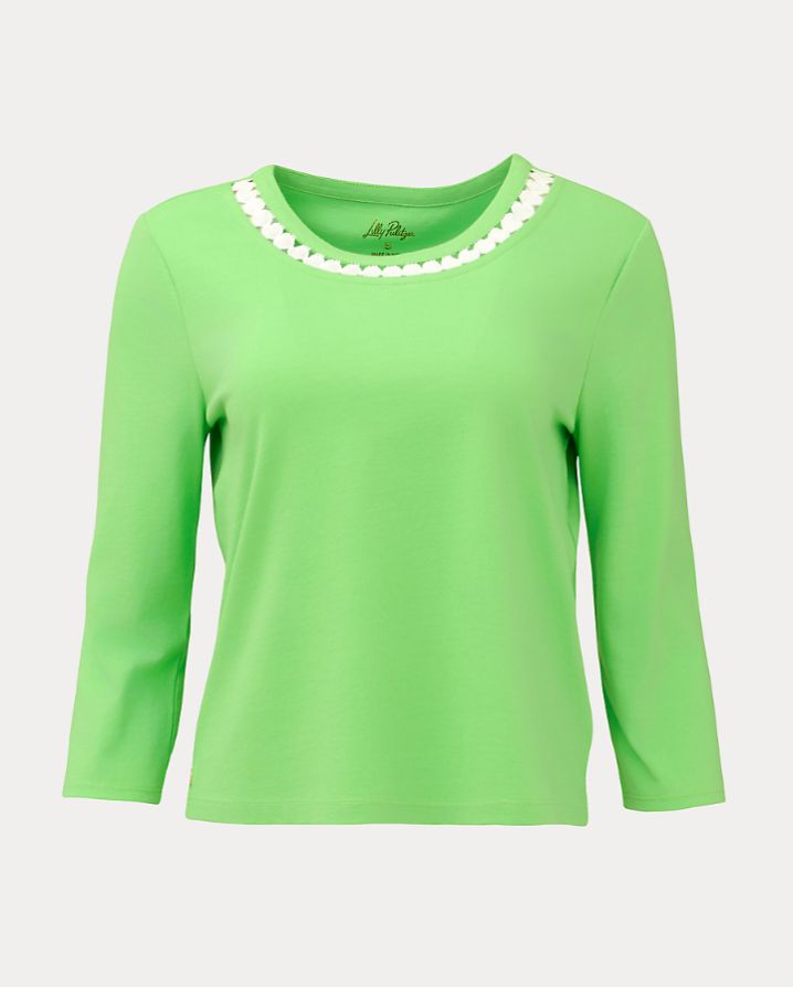 CLAIRMONT 3/4 SLEEVED KNIT TOP