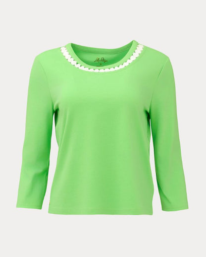 CLAIRMONT 3/4 SLEEVED KNIT TOP