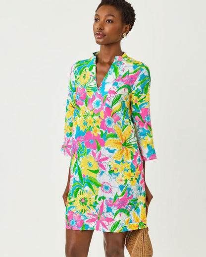 ANNADETTA LINEN TUNIC DRESS